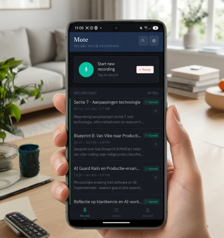 High-fidelity audio, chunked sync, and automatic transcription — built for professionals who require accuracy, security, and compliance.