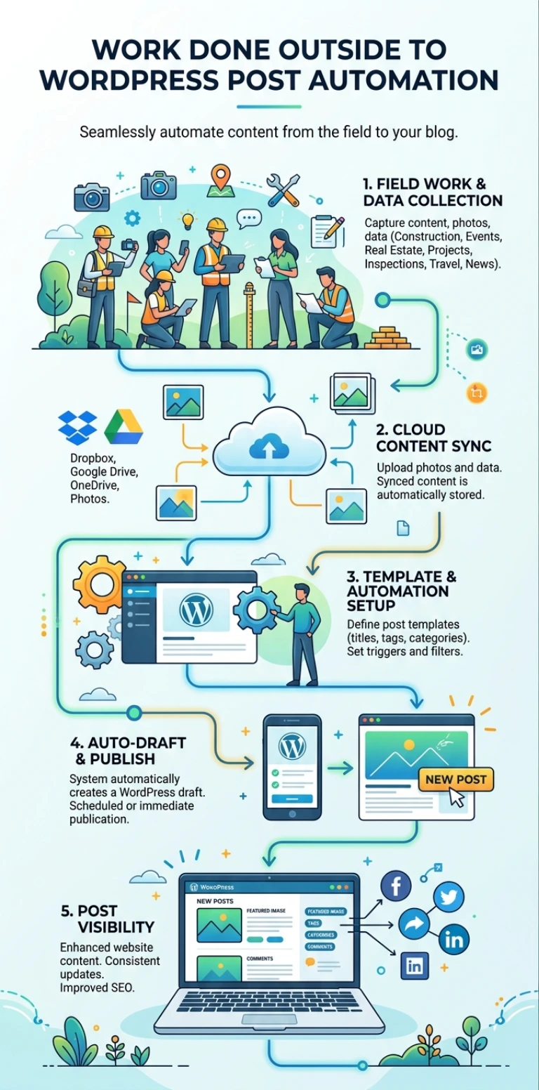 het proces van automatische content creatie met AI