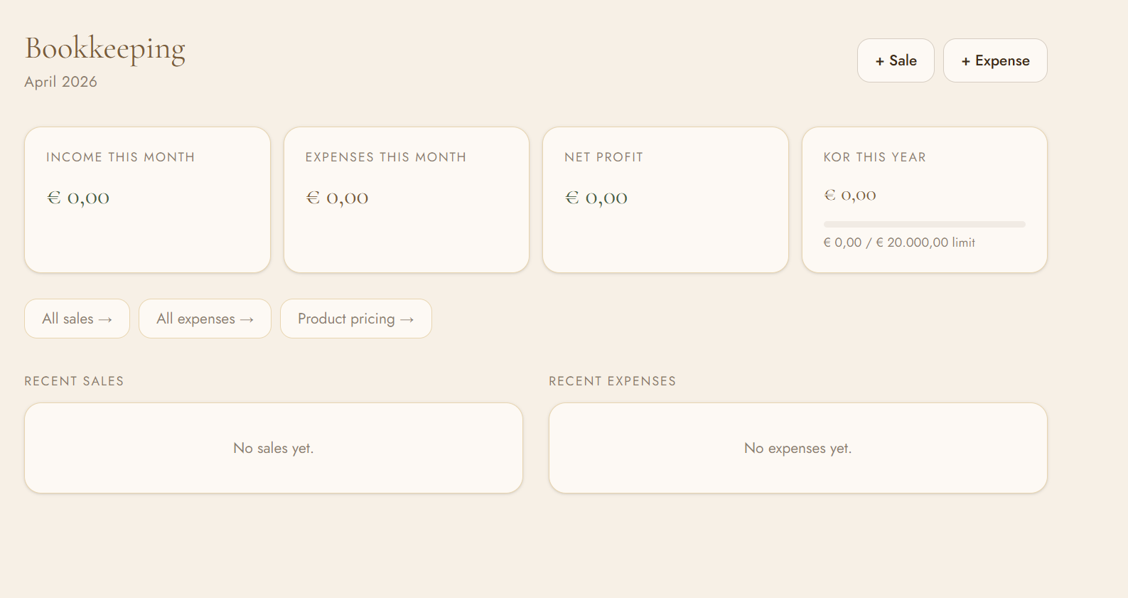 Voice-activated CRM schermafbeelding van de boekhouding