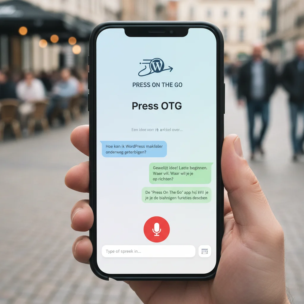 Press On The Go: WordPress-artikelen inspreken en publiceren vanaf je telefoon
